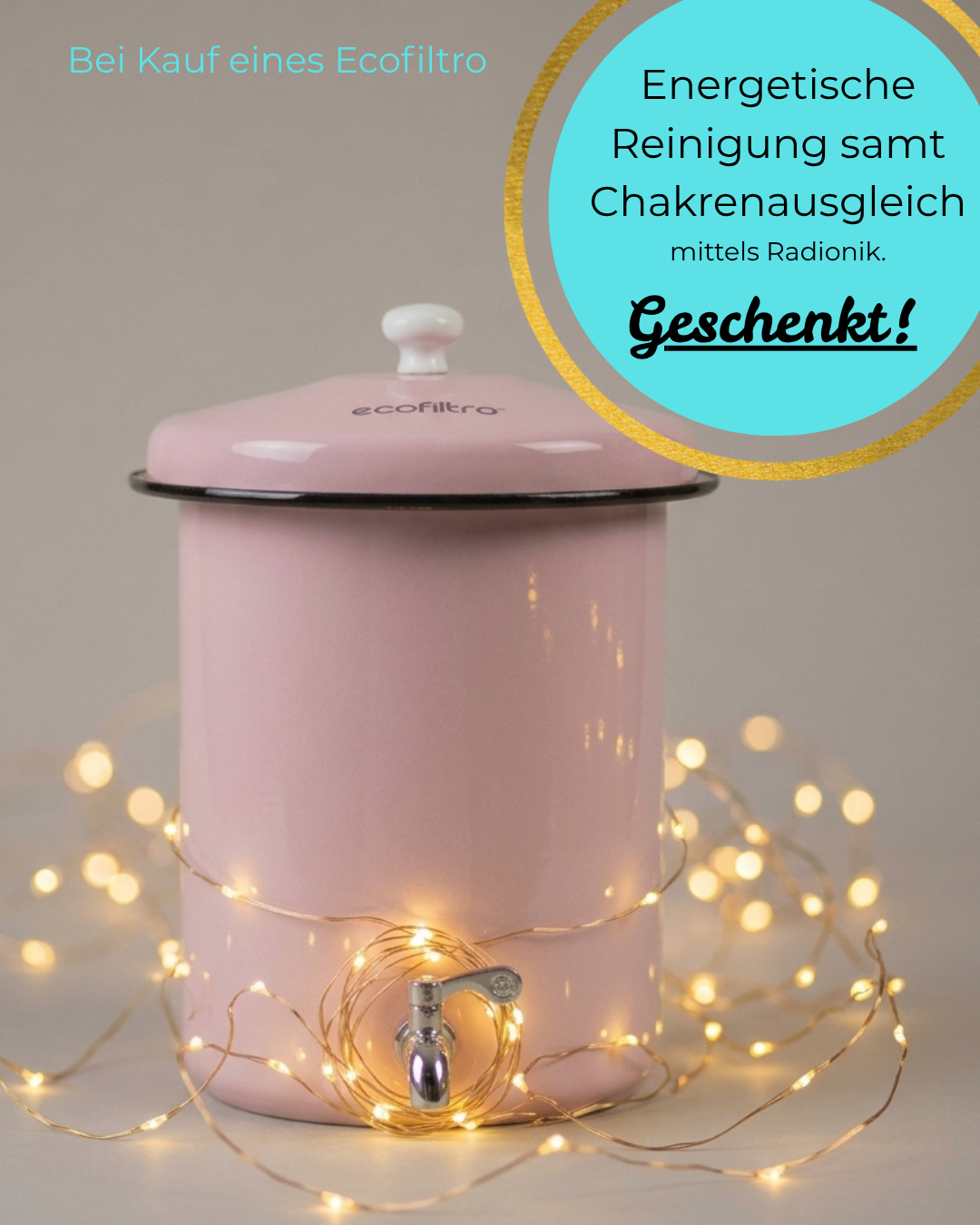 Ecofiltro Wasserfilter 5L - Rosa