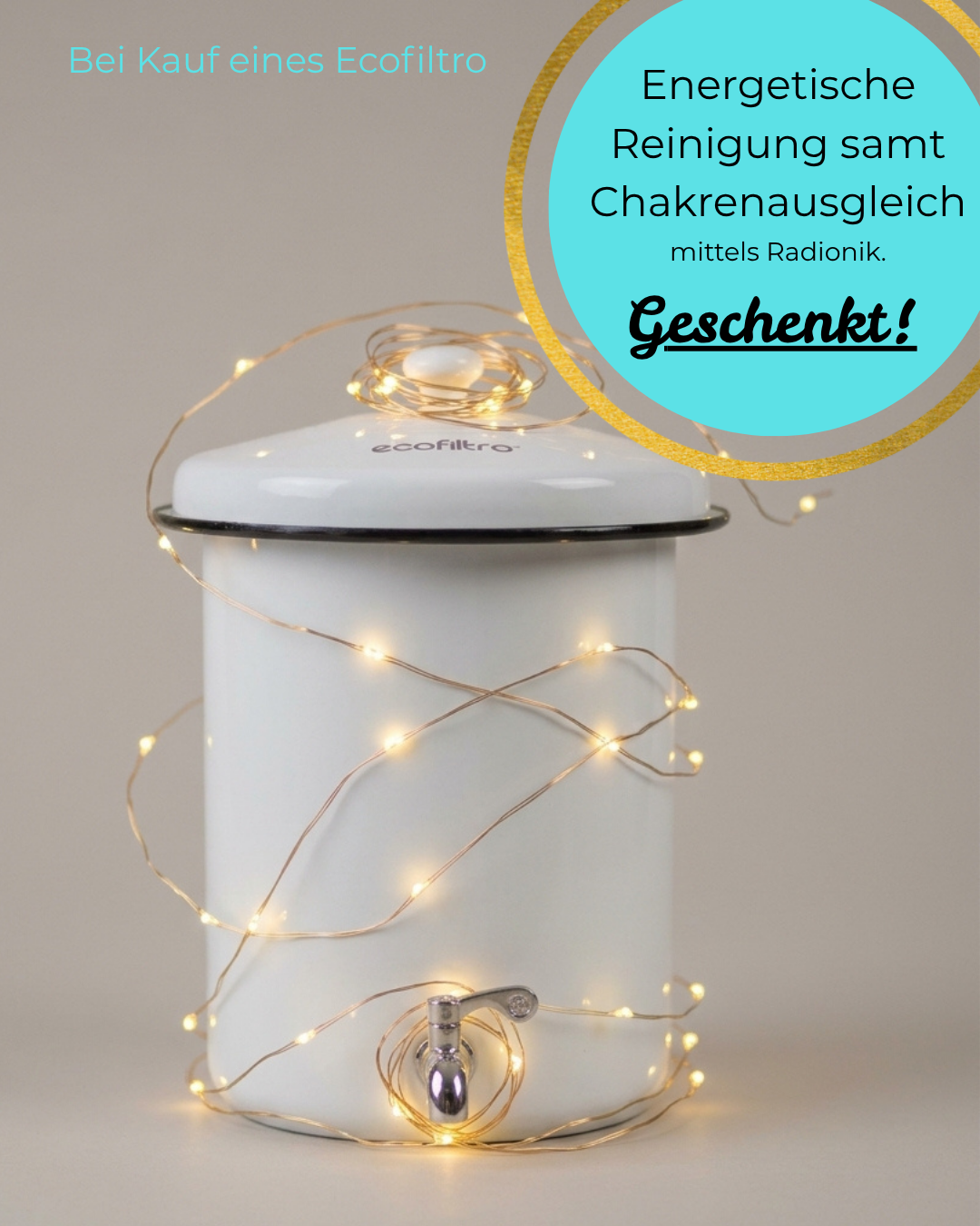 Ecofiltro Wasserfilter 5L - Weiß