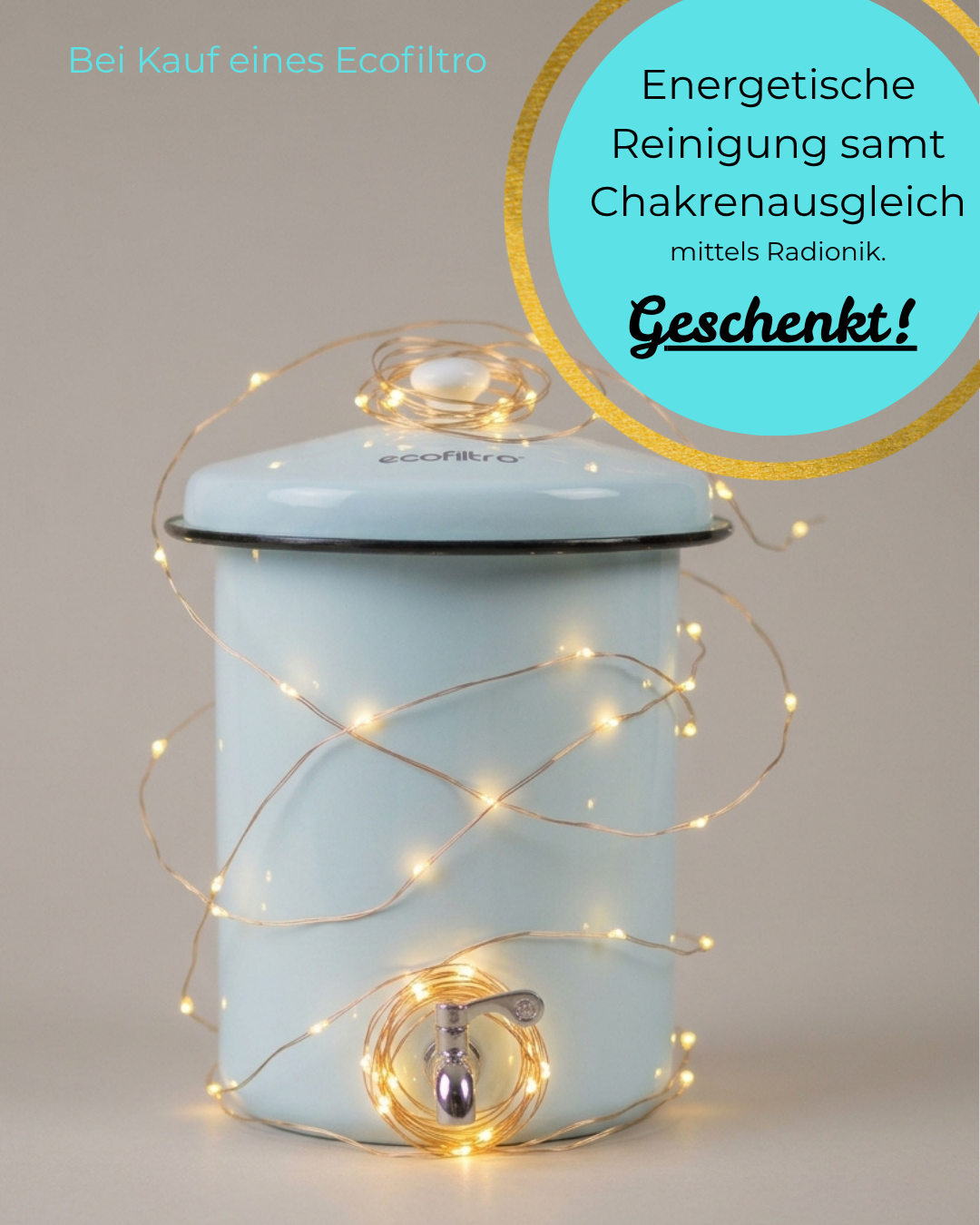 Ecofiltro Wasserfilter 5L - Hellblau
