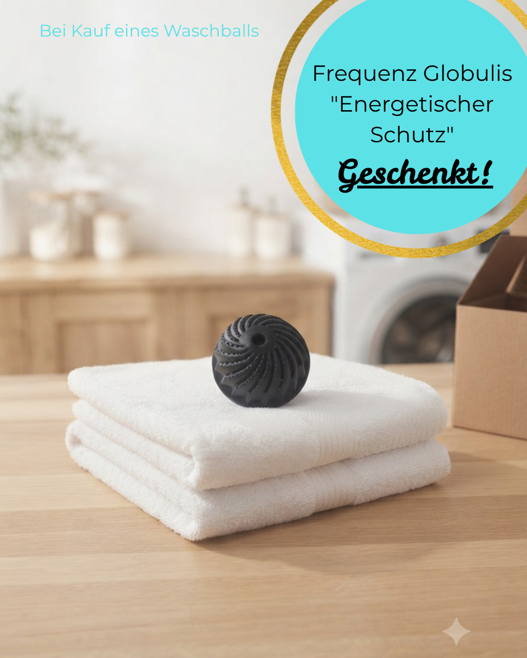 Waschball- Waschen ohne Waschmittel - in Schwarz