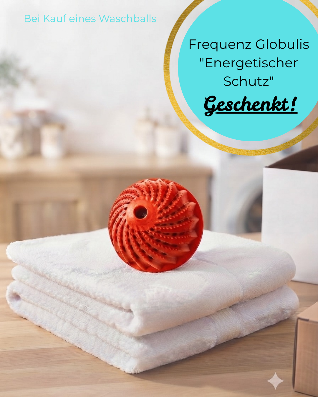 Waschball- Waschen ohne Waschmittel - in Rot