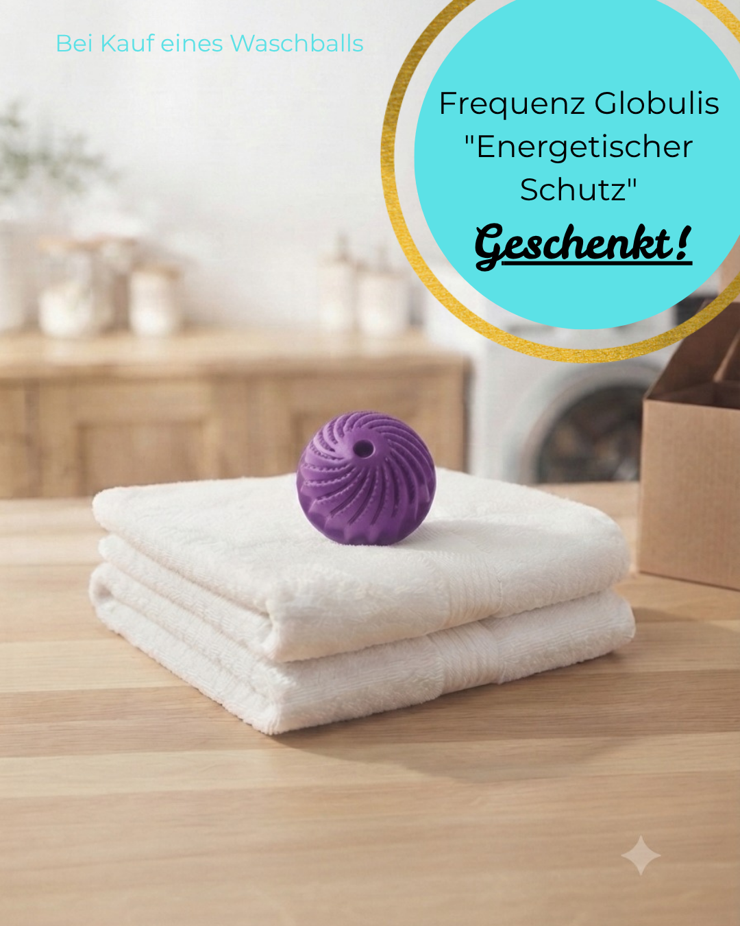 Waschball- Waschen ohne Waschmittel - in Lila