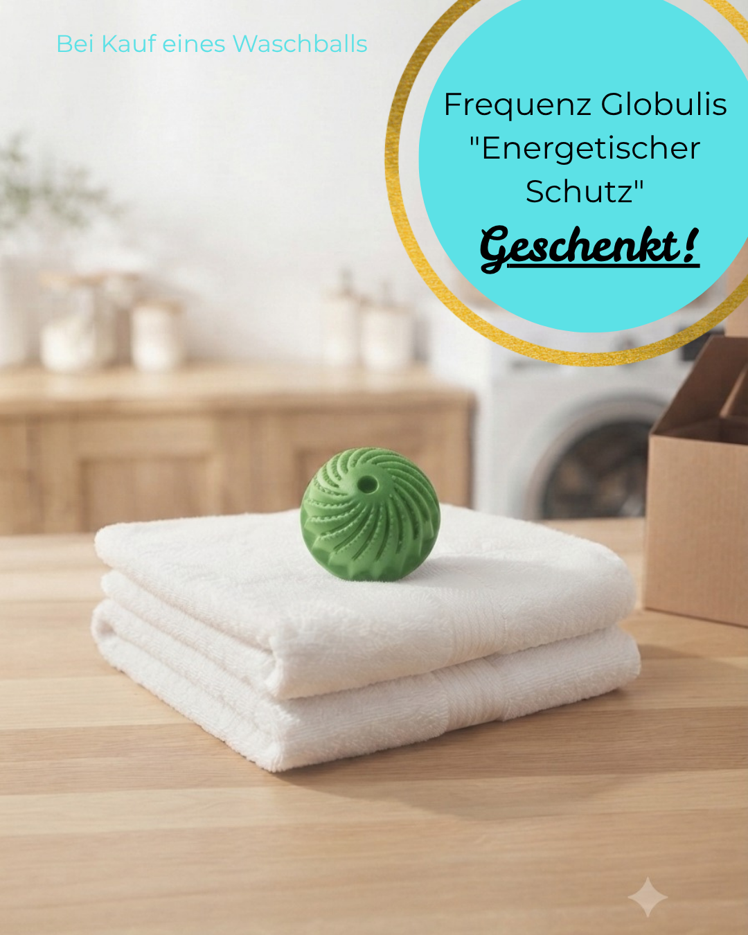 Waschball- Waschen ohne Waschmittel - in Grün