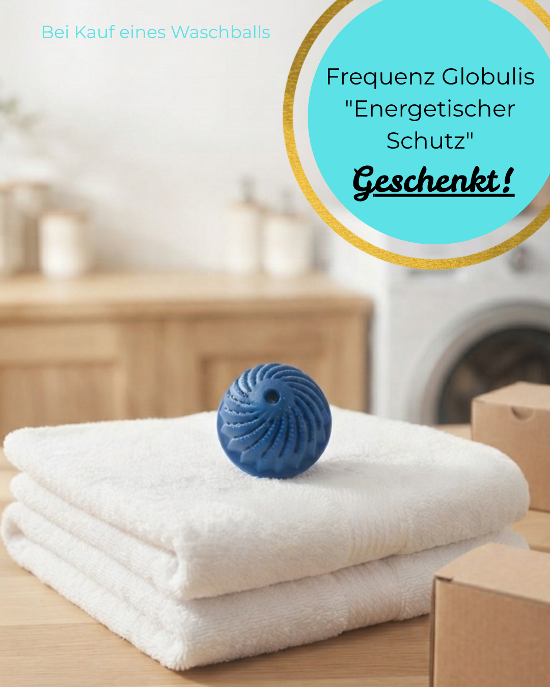 Waschball- Waschen ohne Waschmittel - in Blau