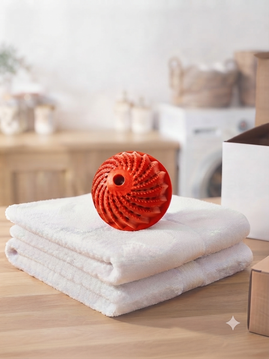 Waschball- Waschen ohne Waschmittel - in Rot