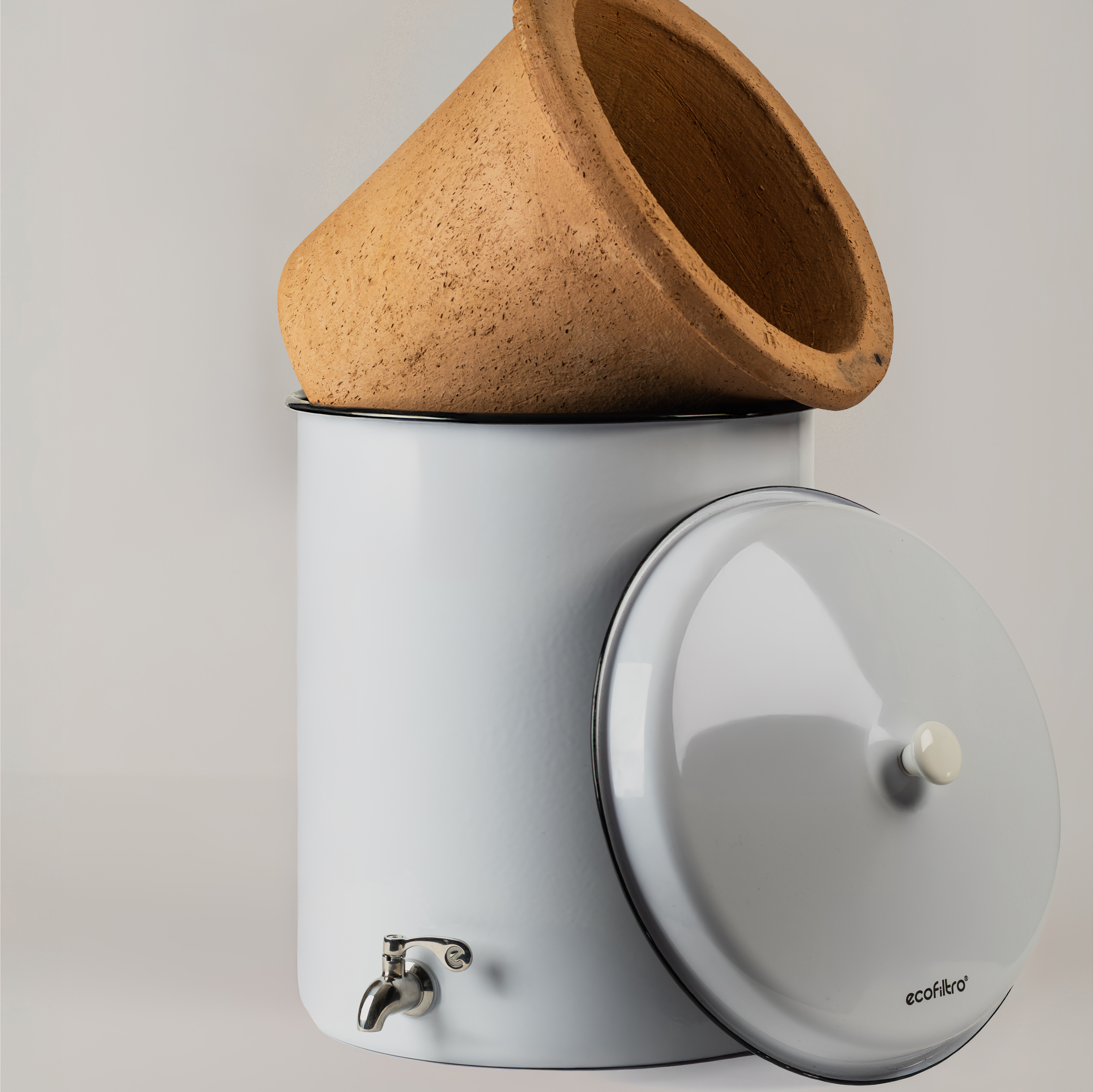 Ecofiltro Wasserfilter 5L - Weiß