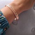 Kupferarmband - Floral